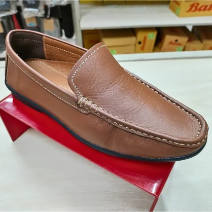 mustard plain loafer