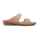 Bata RISA Slip-On Flat Sandal Pale Pink for Women