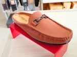 Half loafer shuttle mustard