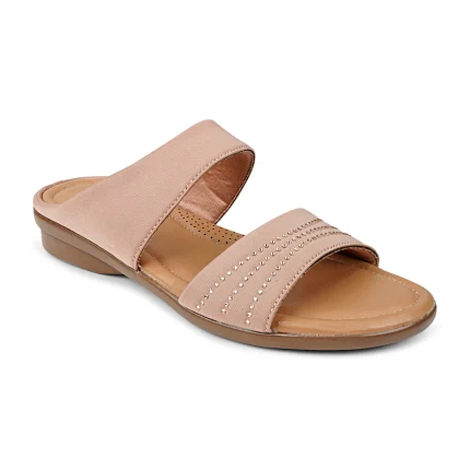 Bata RISA Slip-On Flat Sandal Pale Pink for Women