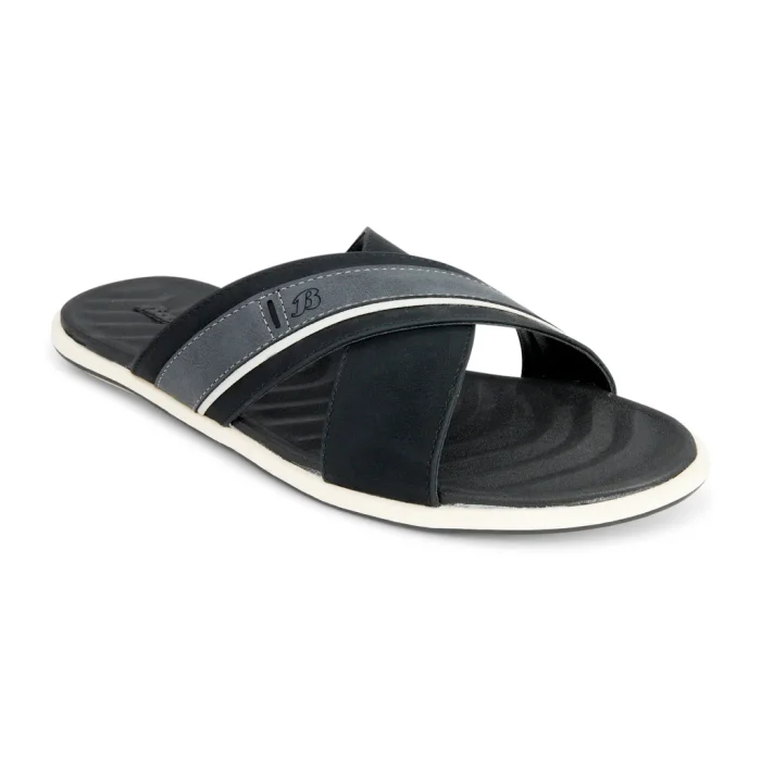 Bata Black Sandal for Men