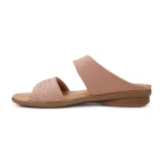 Bata RISA Slip-On Flat Sandal Pale Pink for Women