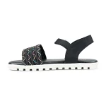 BubbleGummers SILVIA Belt Flat Sandal for Little Girls