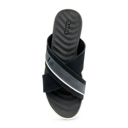 Bata Black Sandal for Men