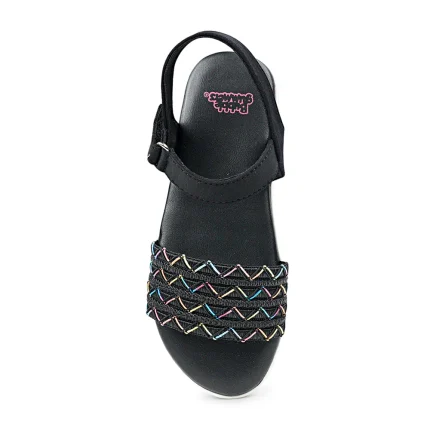 BubbleGummers SILVIA Belt Flat Sandal for Little Girls