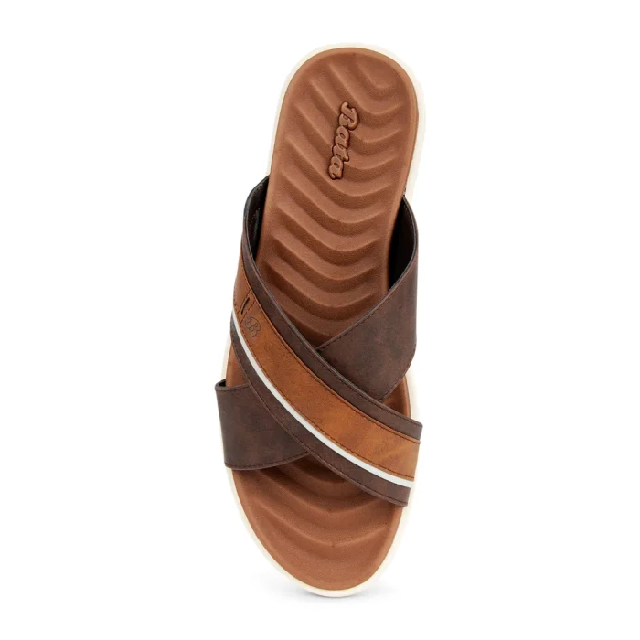 Bata brown Sandal for Men