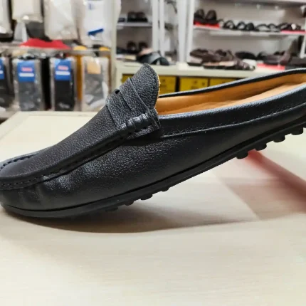 half loafer shuttle black