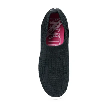 North Star Black STRETCHY SOFT Slip-On Sneaker for Women