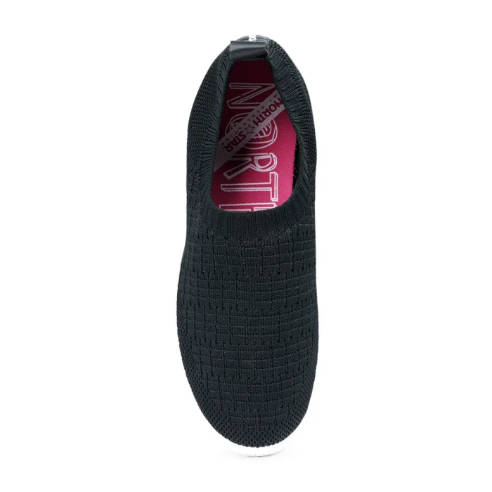 North Star Black STRETCHY SOFT Slip-On Sneaker for Women