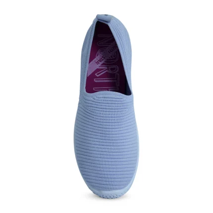 North Star Sky Blue Stretchy Slip-On Shoe for Women