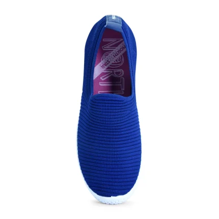 North Star Blue Stretchy Slip-On Shoe for Women